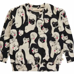 Soft Gallery Pige Sweatshirt i økologisk bomuld - Fog