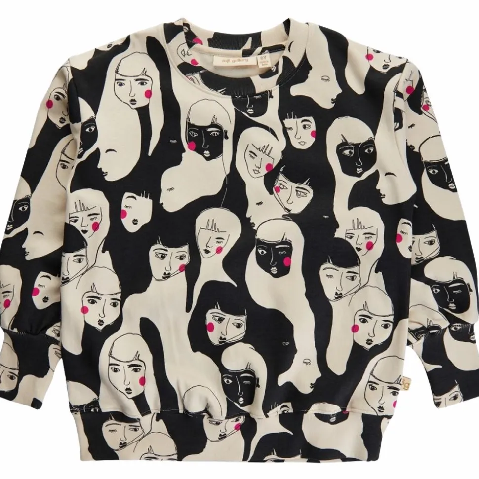 Soft Gallery Pige Sweatshirt i økologisk bomuld - Fog