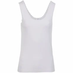 Steenholt Alison Dame Tanktop i bambus - Bright White