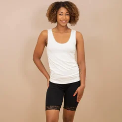 Steenholt Alison Dame Tanktop i bambus - Bright White