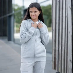 Steenholt Boston Børne Hættetrøje - Light Grey Melange