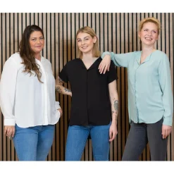 Steenholt Clara Dame Bluse - Jet Black