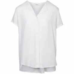 Steenholt Clara Dame Kortærmet bluse - Bright White