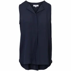 Steenholt Clara Dame Top Plus Size - Navy