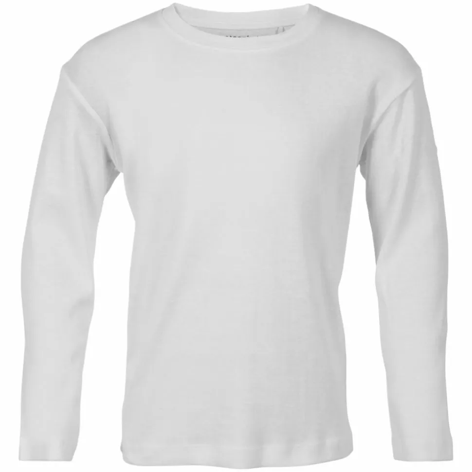 Steenholt Clark Børne Langærmet t-shirt - White