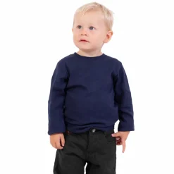 Steenholt Clark Børne Langærmet t-shirt - Navy