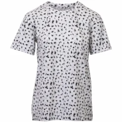 Steenholt Dame T-shirt m. glimmer - P2 AOP Leo Grey