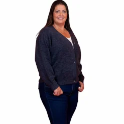 Steenholt Gora Dame Cardigan Plus Size - Blue Nights