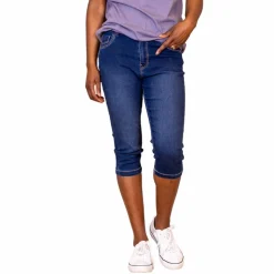 Steenholt Grace Dame Capri - Blue Denim
