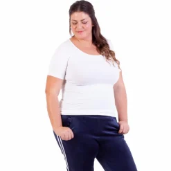 Steenholt Harmony Dame T-shirt Plus Size - White
