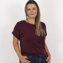 Steenholt Joan Dame T-shirt Plus Size - Crushed Violets