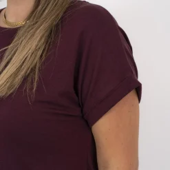 Steenholt Joan Dame T-shirt Plus Size - Crushed Violets
