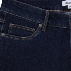 Steenholt Laura Dame Jeans Plus Size - Navy