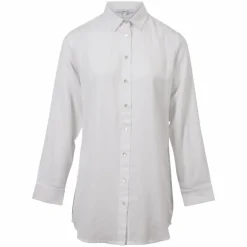 Steenholt Linett Dame Skjorte i hørmix - Bright White
