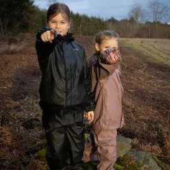 Steenholt Moss Børne Regnsæt - Black