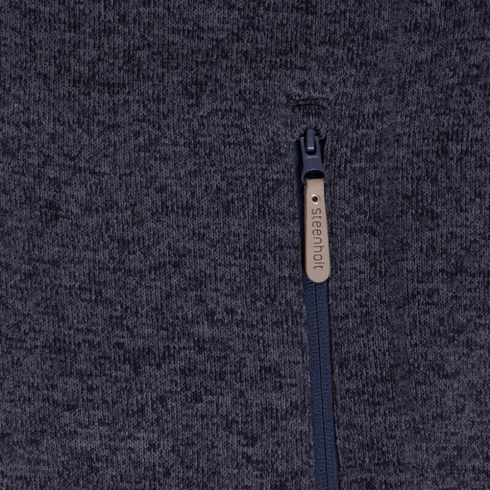 Steenholt Ocean Dame Fleecejakke - Melange Blue