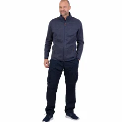 Steenholt Ocean Herre Fleecejakke - Melange Blue