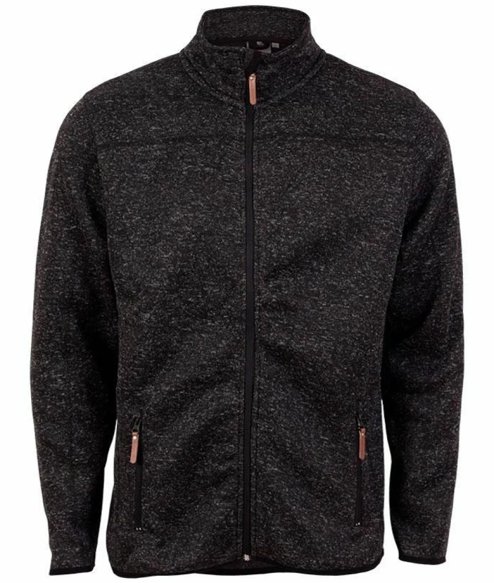 Steenholt Ocean Herre Fleecejakke Plus Size - Dark Grey