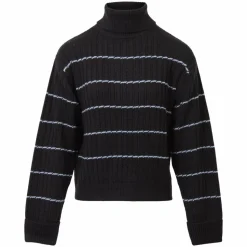 Steenholt Olivia Dame Striktrøje Plus Size - Black
