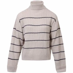 Steenholt Olivia Dame Striktrøje Plus Size - Acient Scroll