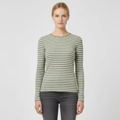 Steenholt Rosita Dame Langærmet t-shirt - Vetiver