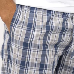 Steenholt Tommy Unisex Natbukser - Light Blue Check