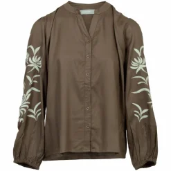 Vanting Dame Bluse - Taupe