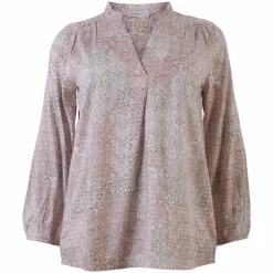 Vanting Dame Bluse Plus Size - Print 1