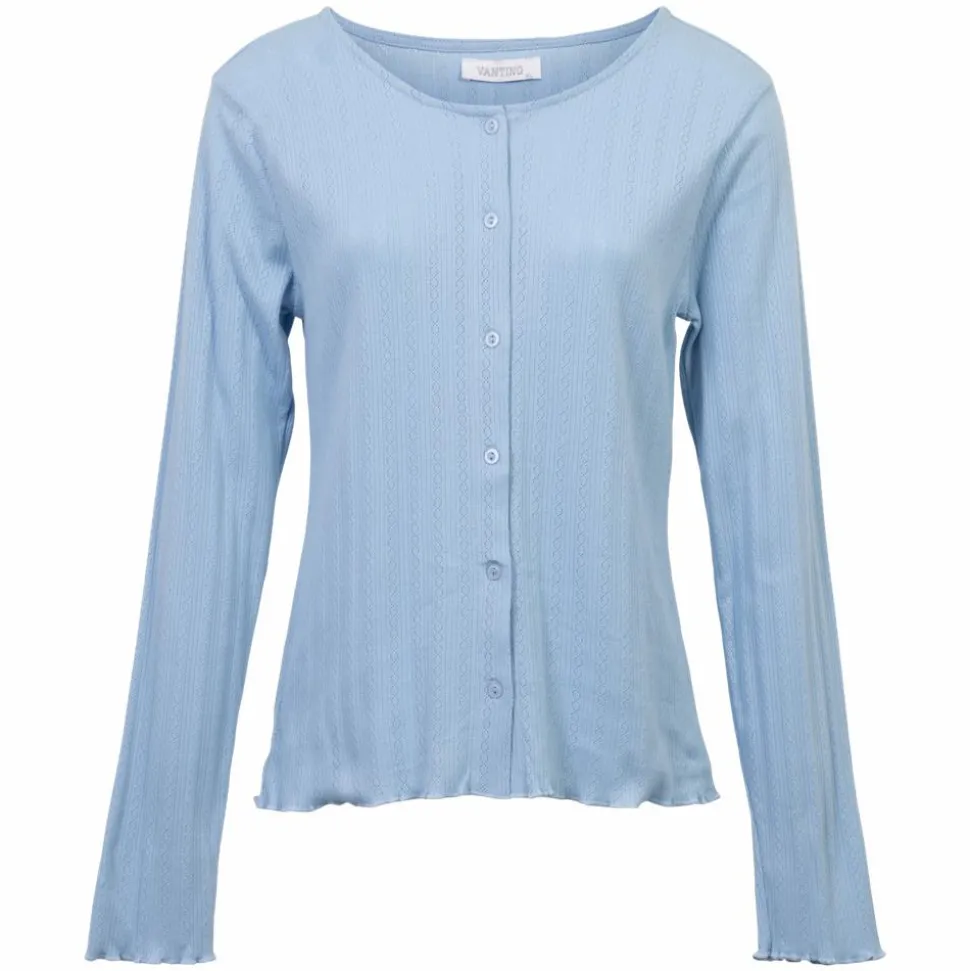 Vanting Dame Cardigan - Light Blue