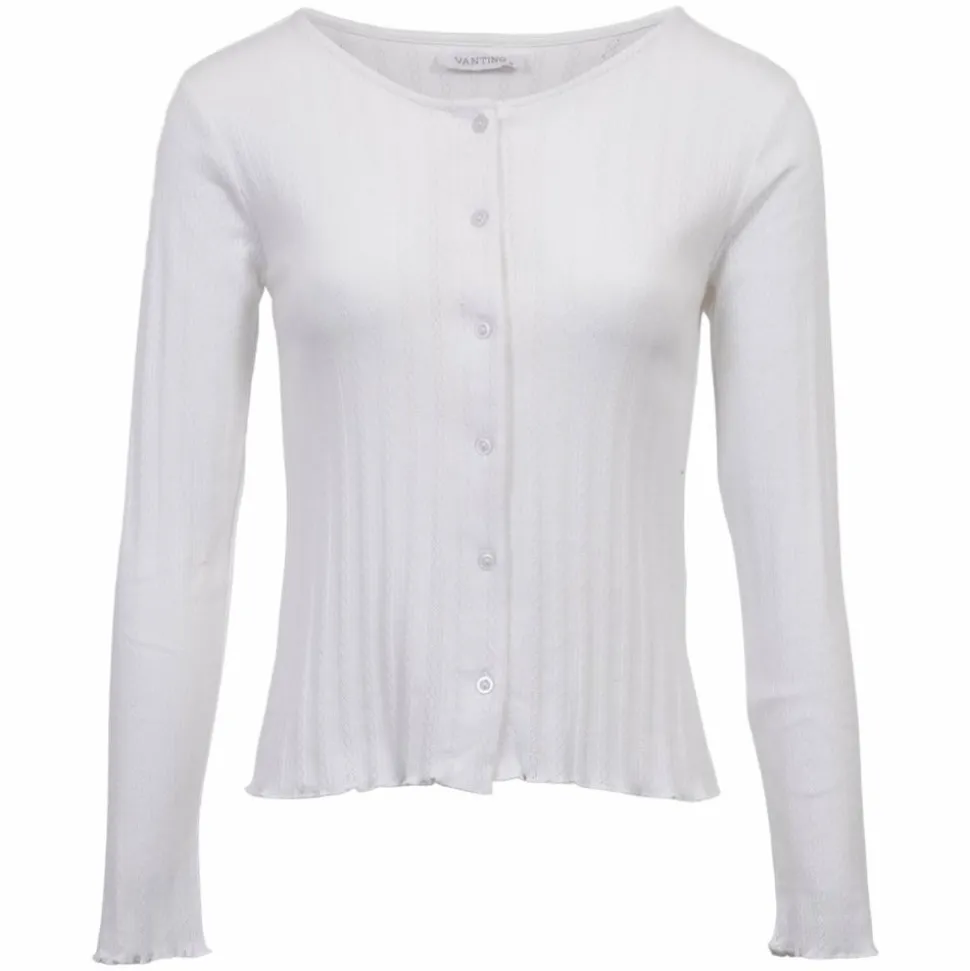 Vanting Dame Cardigan - White