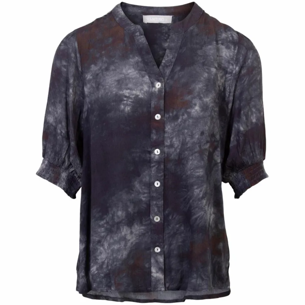 Vanting Dame Kortærmet bluse - Print 14