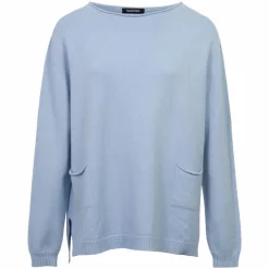 Vanting Dame Striktrøje - Light Blue