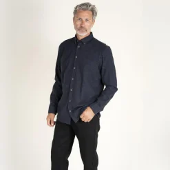 Vito Barny Herre Skjorte - Dk.navy mix