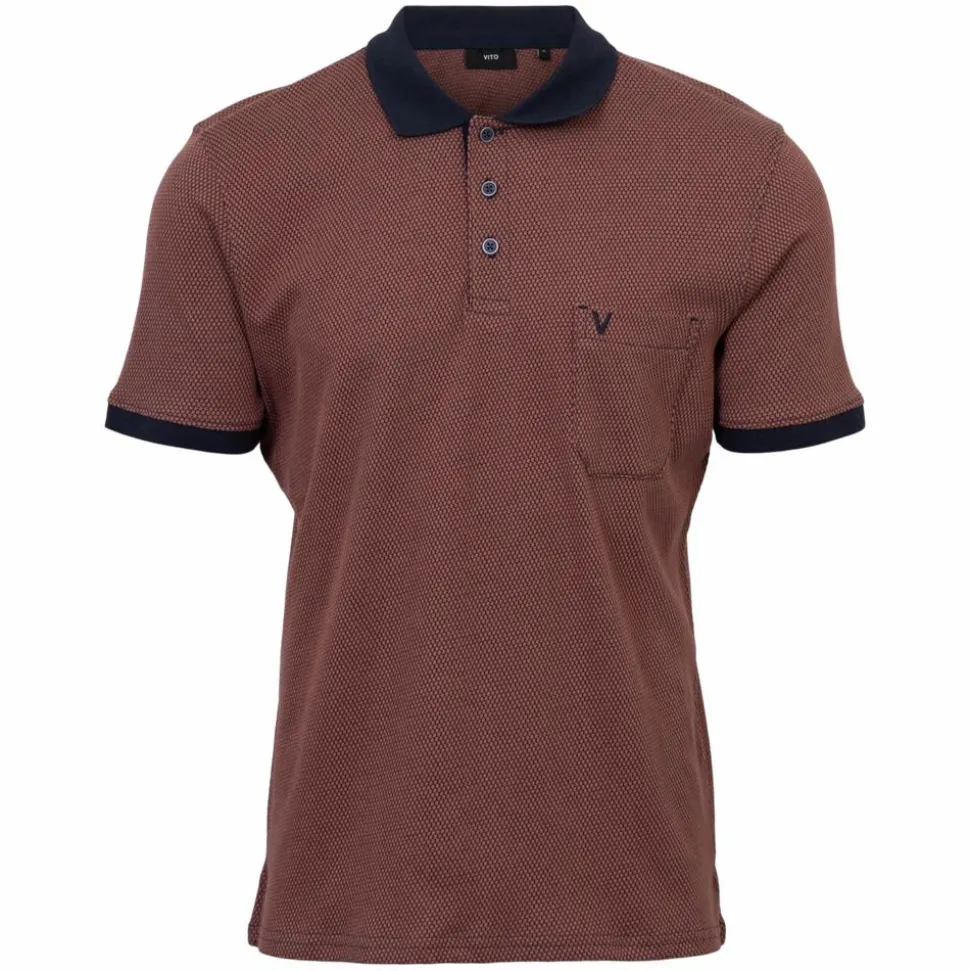 Vito Dorset Herre Polo - Henna Red