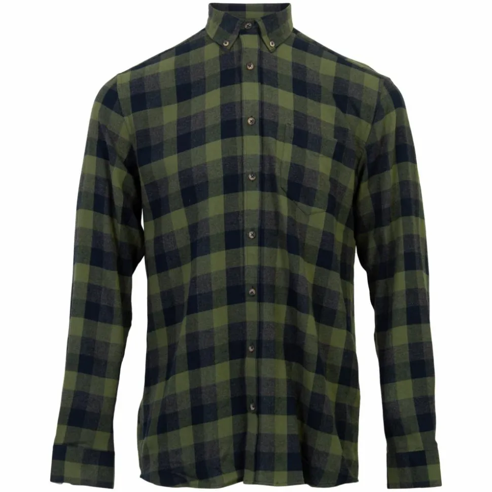 Vito Farmer Herre Skjorte Plus Size - Army Green mix