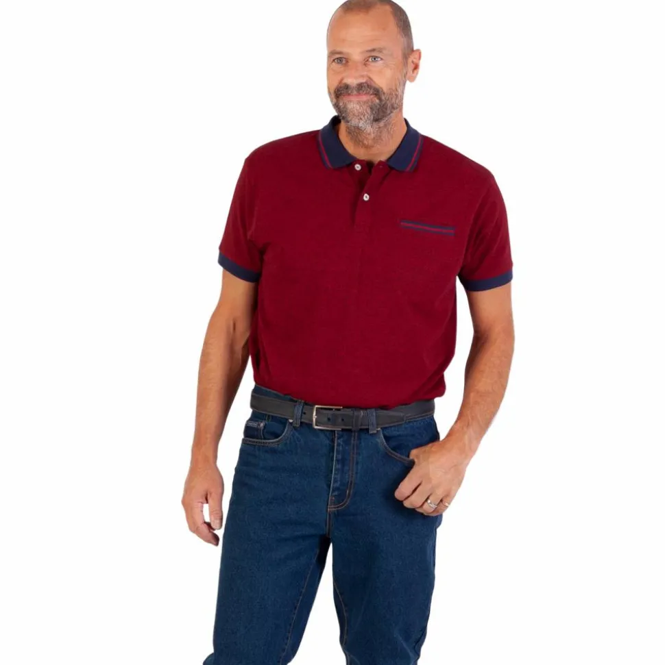 Yellowstone Eagle Herre Polo - Tango Red