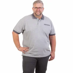 Yellowstone Eagle Herre Polo - Grey Melange