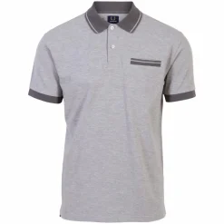 Yellowstone Eagle Herre Polo - Grey Melange
