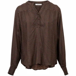 ZbyZ Dame Bluse - Brown/Black