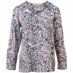 ZbyZ Dame Bluse Plus Size - Blue