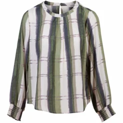 ZbyZ Dame Bluse Plus Size - Khaki