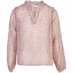 ZbyZ Dame Bluse Plus Size - Rose