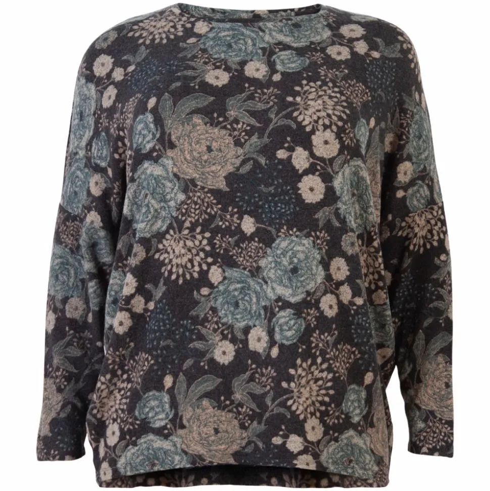 ZbyZ Dame Bluse Plus Size - Flower