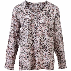 ZbyZ Dame Bluse Plus Size - Black