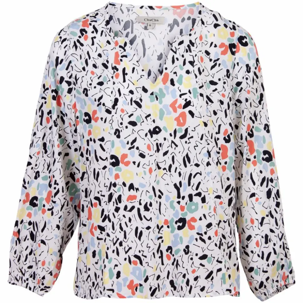 ZbyZ Dame Bluse Plus Size - Hvid