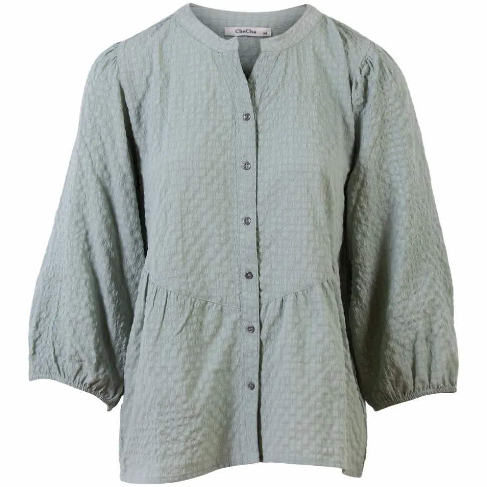ZbyZ Dame Bluse Plus Size - Jade
