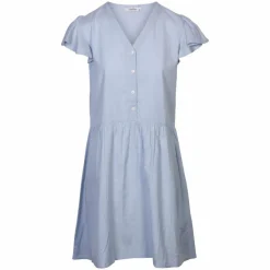 ZbyZ Dame Kjole Plus Size - Blue
