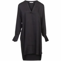 ZbyZ Dame Kjole Plus Size - Black
