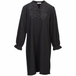 ZbyZ Dame Kjole Plus Size - Black