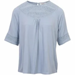 ZbyZ Dame Kortærmet bluse - Light blue